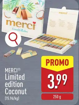 ALDI Merci Limited edition Coconut aanbieding