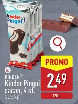 ALDI Kinder Pingui cacao aanbieding