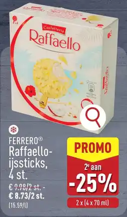 ALDI Ferrero Raffaello ijssticks aanbieding