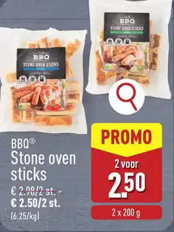 ALDI BBQ Stone oven sticks aanbieding