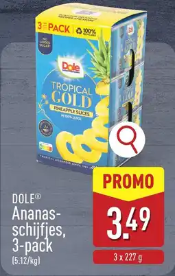 ALDI Dole Ananas schijfjes aanbieding