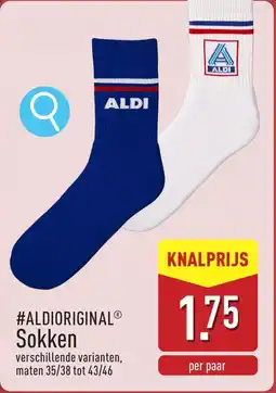 ALDI #Aldioriginal Sokken aanbieding