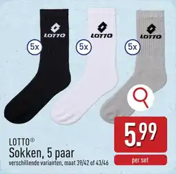 ALDI Lotto Sokken aanbieding