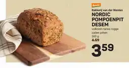 Ekoplaza Bakkerij van der westen nordic pompoenpit aanbieding