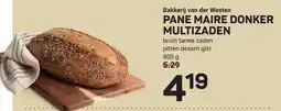 Ekoplaza Bakkerij van der Westen Pane Maire Donker Multizaden aanbieding