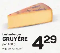 Ekoplaza Lustenberger gruyère aanbieding