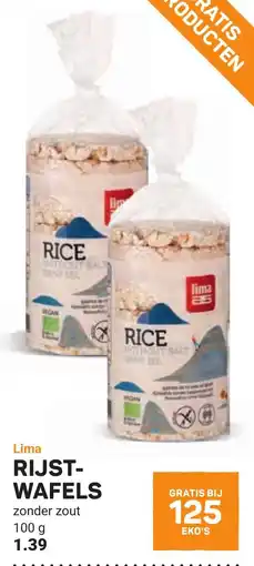 Ekoplaza Lima rijstwafels aanbieding