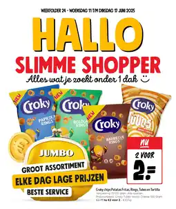 Jumbo Croky chips Patatas Fritas, Rings, Tubes en Tortilla aanbieding