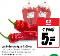Jumbo Jumbo Zoetpuntpaprika aanbieding
