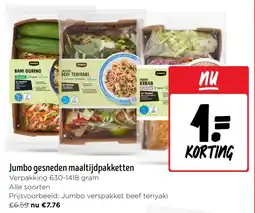Jumbo Jumbo gesneden maaltijdpakketten aanbieding