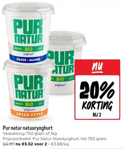 Jumbo Pur natur natuuryoghurt aanbieding