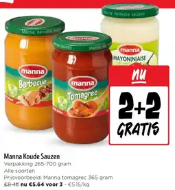 Jumbo Manna Koude Sauzen aanbieding