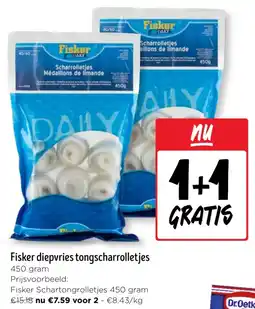 Jumbo Fisker diepvries tongscharrolletjes aanbieding