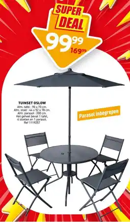Trafic Tuinset oslow aanbieding