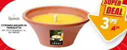 Trafic Spaas citronellakaars in terracotta aanbieding
