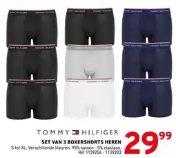 Trafic Tommy hilfiger set van 3 boxershorts heren aanbieding