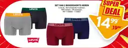Trafic Levis set van 2 boxershorts heren aanbieding