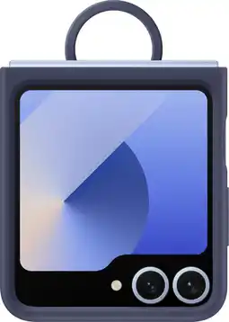 Coolblue Samsung Galaxy Z Flip 6 Siliconen Back Cover Ring Donkerblauw aanbieding
