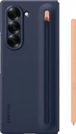 Coolblue Samsung Galaxy Z Fold 6 Back Cover met S Pen Donkerblauw aanbieding