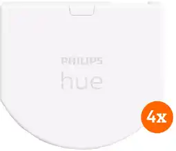 Coolblue Philips Hue Module d'Interrupteur Mural Lot de 4 aanbieding