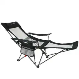 Decathlon Campingstoel met voetensteun - Toras - Opvouwbaar, ligfunctie, met bekerhouder aanbieding