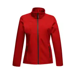 Decathlon Dames Professional Octagon II Waterdichte Softshell Jas (Rood/Zwart) aanbieding