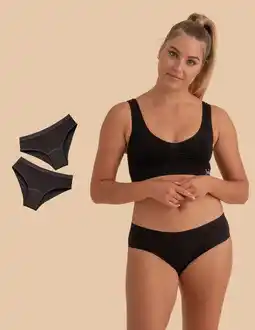 Decathlon Set van 2 menstruatieslips van bamboe met zware vloei aanbieding