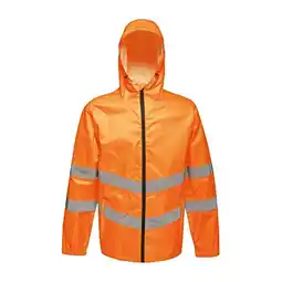 Decathlon HiVis Packaway reflecterende jas voor volwassenen (Oranje) aanbieding