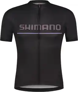Decathlon SHIMANO LOGO Short Sleeve Jersey, black aanbieding