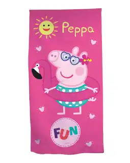 Decathlon KINDERDOEK 70X140CM MICROVEZEL PEPPA PIG aanbieding