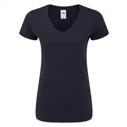 Decathlon Dames Iconic 150 V Hals Tshirt (Deep Navy) aanbieding