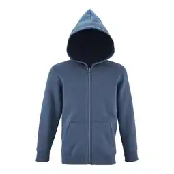 Decathlon Hoodie met volledige rits voor kinderen/Kinderen Stone (Leisteenblauw) aanbieding