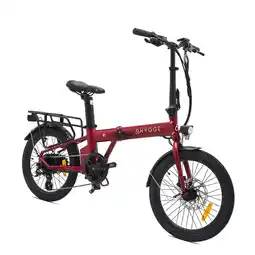 Decathlon Virum 2025 - Opvouwbare ultralichte e-bike 36V 10Ah - Sangria Rood aanbieding