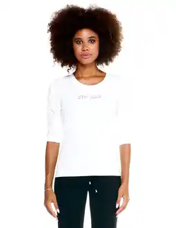 Decathlon T-shirt met 3/4 lange mouwen voor dames Winter Chic Boxing aanbieding