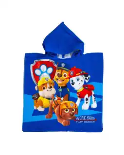 Decathlon KINDERPONCHO 60X120CM MICROVEZEL Pootpatrouille aanbieding