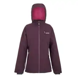 Decathlon Dames Highton IV Effen Stretch Gewatteerd Jasje (Diepe pruim) aanbieding