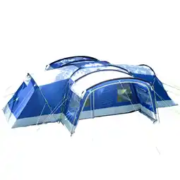 Decathlon Koepeltent Nimbus Sleeper 12 - 12 persoons familietent - 3 donkere slaapcabines aanbieding
