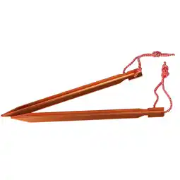 Decathlon Geweldige Outdoor Alloy Y Tent Pegs (Pakket van 5) (Oranje) aanbieding