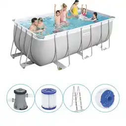 Decathlon Bestway - Power Steel - Opzetzwembad - 412x201x122 cm aanbieding