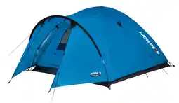 Decathlon High Peak koepeltent Narvik 3, kampeertent met veranda, waterdicht, PFC-vrij aanbieding