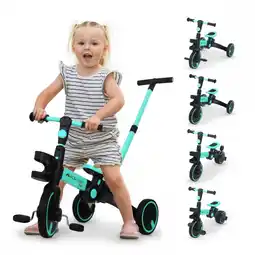 Decathlon 5 in 1 driewieler Evolutief stuur Verstelbaar zadel Lichtgewicht Loopfiets aanbieding