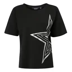 Decathlon Dames Abaya Sterrenfolie Tshirt (Zwart) aanbieding