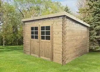 Brico Solid tuinhuis Brest hout 298x298cm aanbieding
