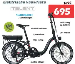 iTEK Talent elektrische vouwfiets aanbieding