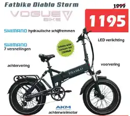iTEK Fatbike Diablo Storm aanbieding