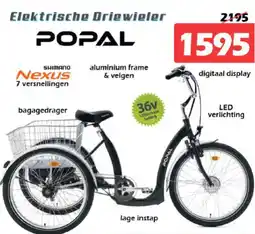 iTEK Popal elektrische driewieler aanbieding