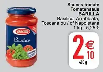 Cora Sauces tomate tomatensaus barilla aanbieding