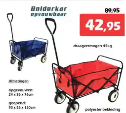 iTEK Bolderkar opvouwbaar aanbieding