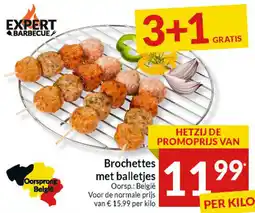 Intermarché Brochettes met balletjes aanbieding