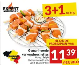 Intermarché Gemarineerde varkensbrochettes aanbieding